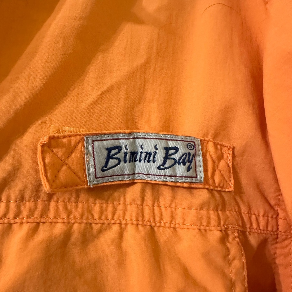 Bimini Orange Casual Button Down Shirt - Picture 2 of 6